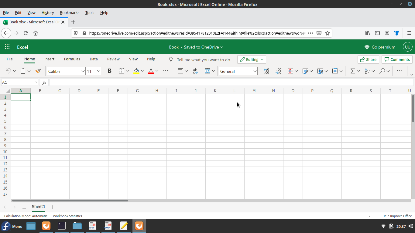 Excel workbook